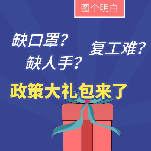 缺口罩、缺人手、复工难？老板们别愁，政策大礼包来了