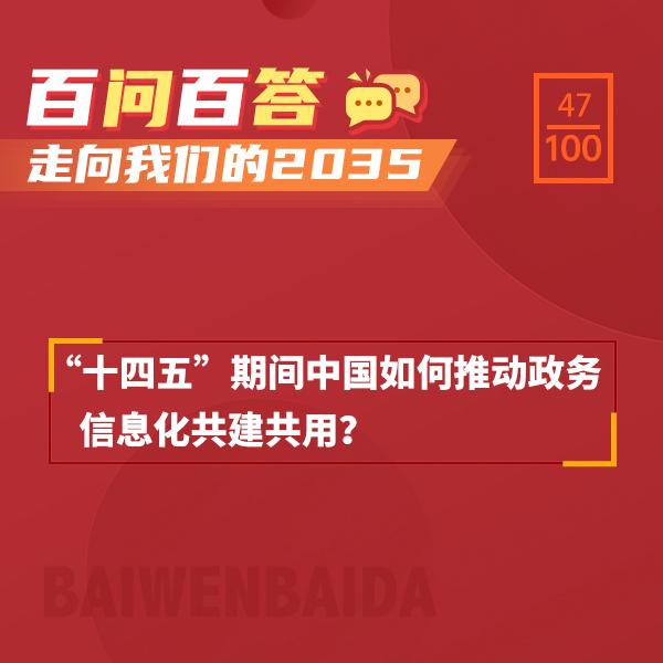 “十四五”期间中国如何推动政务信息化共建共用？